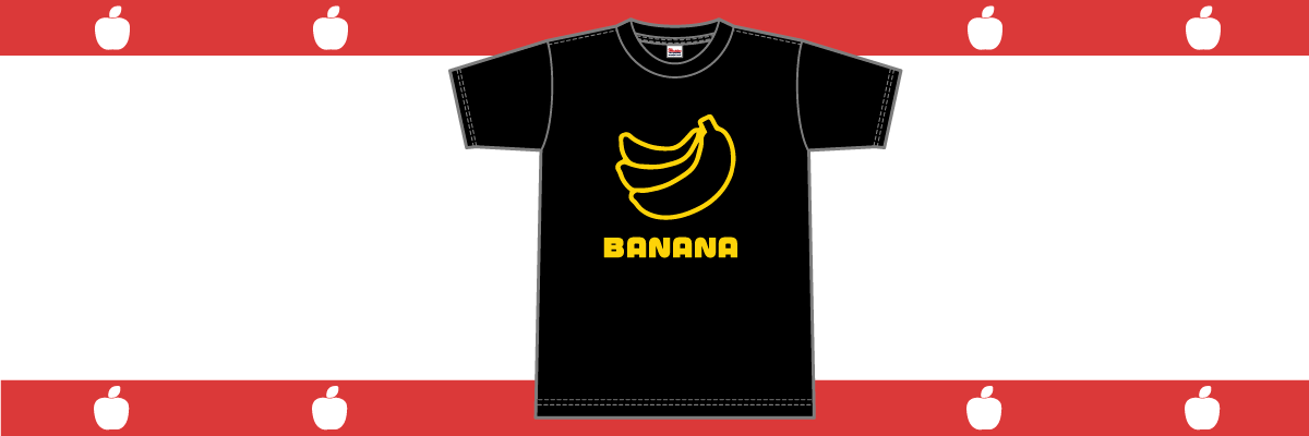 Tシャツデザイン　バナナ