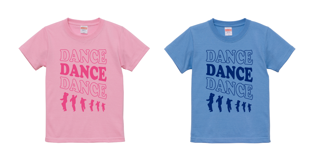 ダンスをするクラス向け　Tシャツデザイン例