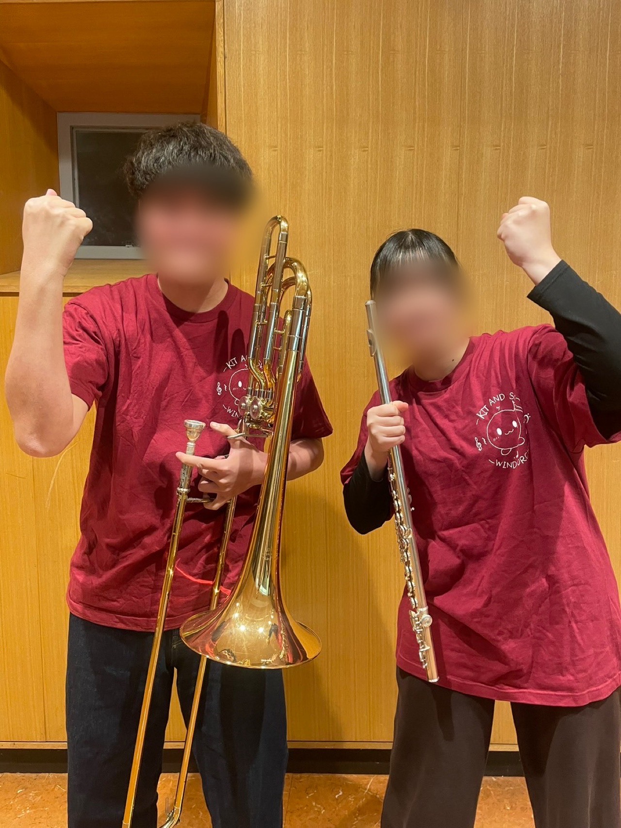 Tシャツの出来に感動しとても喜んでおり、良い定期演奏会となりました！